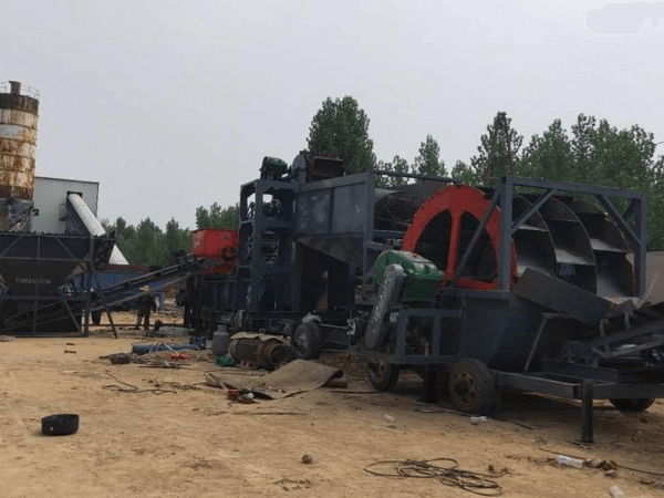 移動洗砂機
