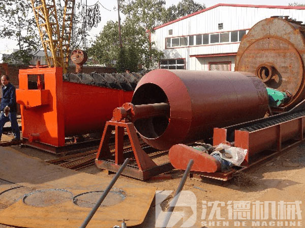滾筒式洗砂機